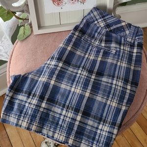 St. John's Bay Blue Plaid Shorts